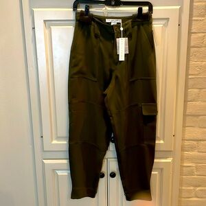 Trina Turk police green barrier island pants -new with tag-size 0